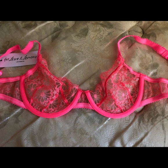 NWT For Love and Lemons X VS Bra & Panties Set L - Picture 8 of 14